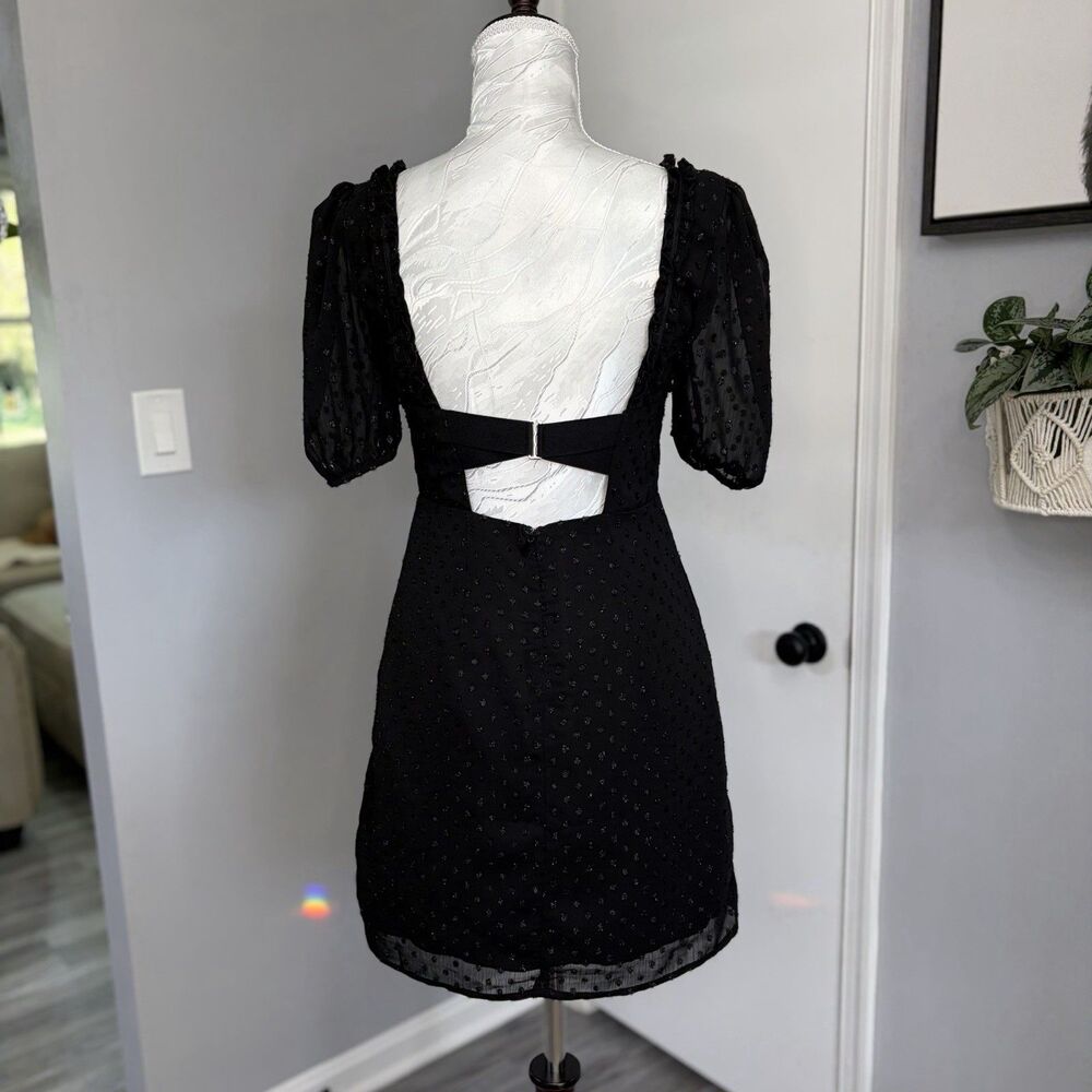 Black Babydoll Dress Concert Mini Sweetheart Whimsigoth Dark Coquette Grunge S - Picture 4 of 13